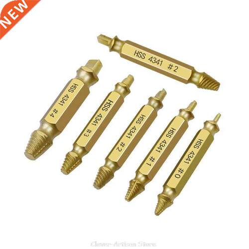 6pcs Damaged Screw Extractor Speed Out Drill Bits Removal To