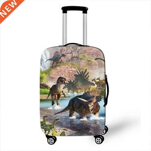 Cool Dinosaur Print Luggage Cover Elastic Suitcase Protectiv