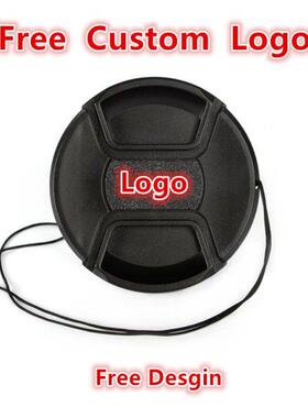 30pcs Custom Logo 40.5 49 52 55 58 62 67 72 77 82mm center p