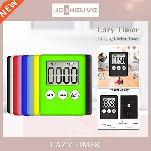 Kitchen Timer Digital Magnetic Cooking Baking LCD Count Down