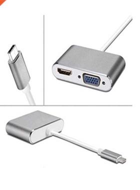 Basx USB C To HDM-Compatble VGA HUB Type-C Adapter Dock f