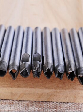 10pcs DIY flower Shape leather tool 5mm leather punch leathe