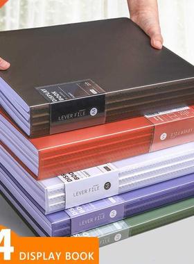 Retro Color A4 File Folder for Document Organizer Bag Waterp