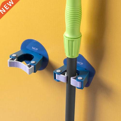 Hook Shelf-Holder Mop-Rack Sticky-Hanger Kitchen-Organizer W