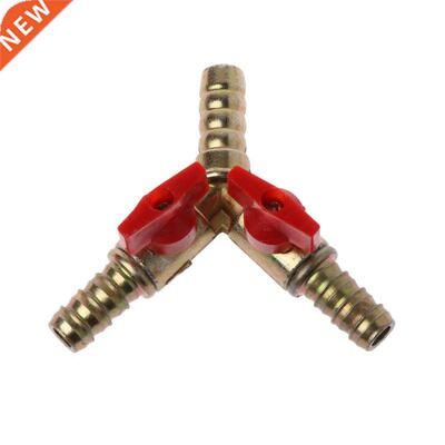3/8" ID Hose Barb Y Shape 3 Way Shut Off Ball Valve