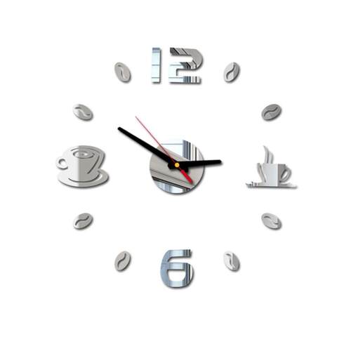 Cafe Diy Large Wall Clock Frameless Giant Wall Clock Modern