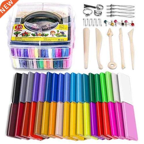 Polymer Clay Stter Kit 36 Colors Oven Bake Clay Baking Mod