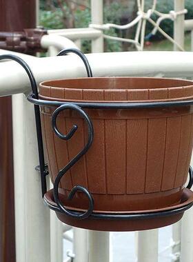 Hanging Flower Pot Stand Rack Deck Rail Balcony Fence Plante