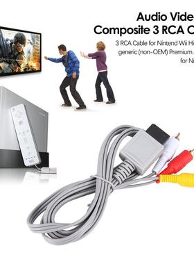 1.8 meters Gold Plated Audio Video AV Composite  RCA Cable