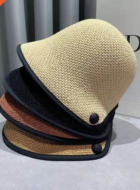 New Women Black Whte Sold Bucket Hat Bob Caps Hp Hop Gorr