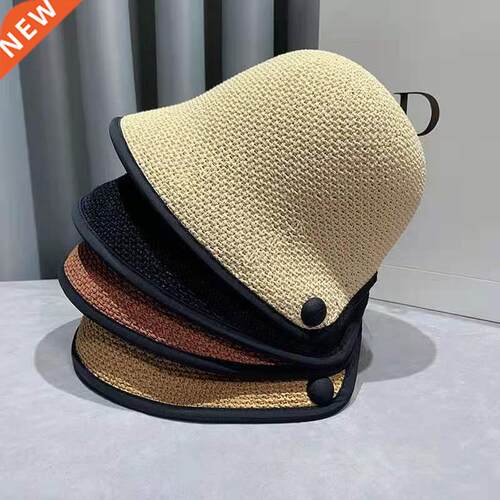 New Women Black Whte Sold Bucket Hat Bob Caps Hp Hop Gorr
