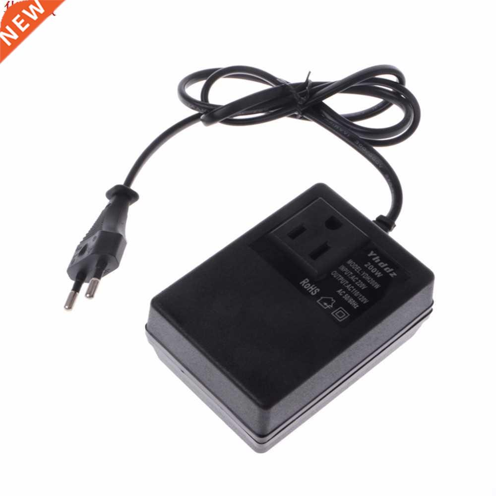 EU Plug Adapter 200W AC 220V to 110V Step Down Transformer C