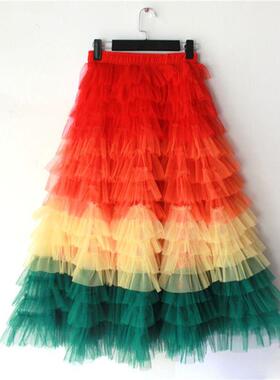 jupe femme ete 2022 Spring Party Skirt Elastic High Waist Lo