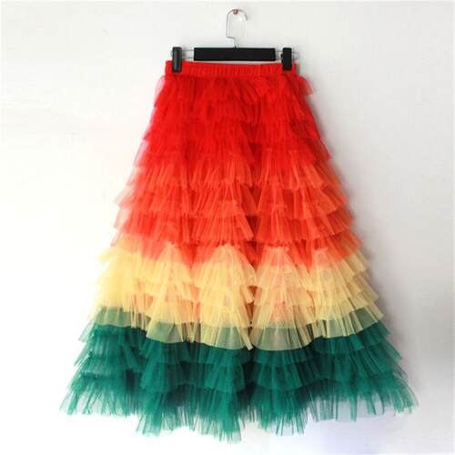 jupe femme ete 2022 Spring Party Skirt Elastic High Waist Lo