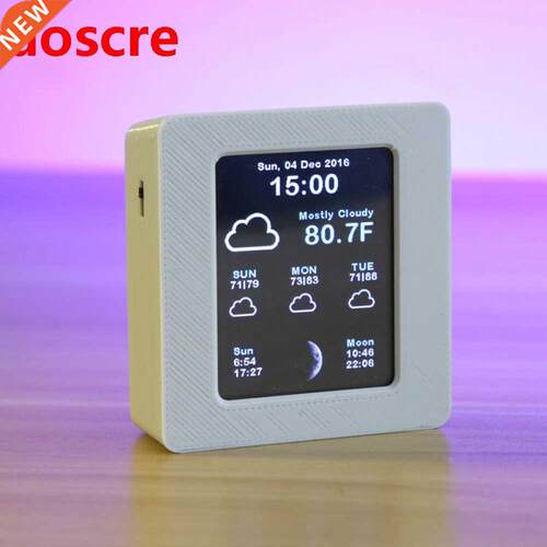 Household Intelligent Wifi Weather Report Clock Time Data Te