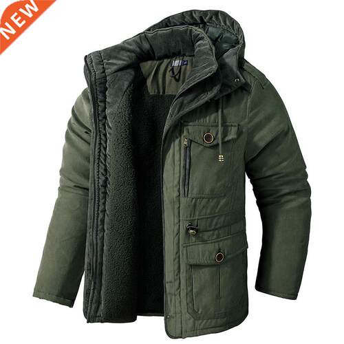 Men	s Thicken Warm Winter Jacket Cashmere Fleece Inner Co