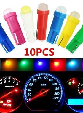 10PCS T5 5050 1SMD Dashboard Warning Indicator Instrument Ga