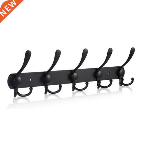 5 Hooks Stainless Steel Wall-mounted Bathroom Hook Rack Coat