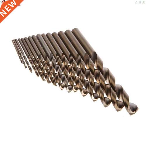 15Pcs High Speed Steel M35 HSS Cobalt Twist Drill Bit Set 1.