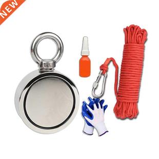 1Set Fishing Magnet Rope Diameter 0.24in Nylon Rope Roller C