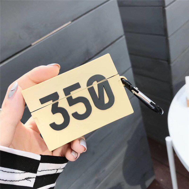 Luxury Boost 350 Shoe Box Silicone Case for Airpods 2 1 Spor