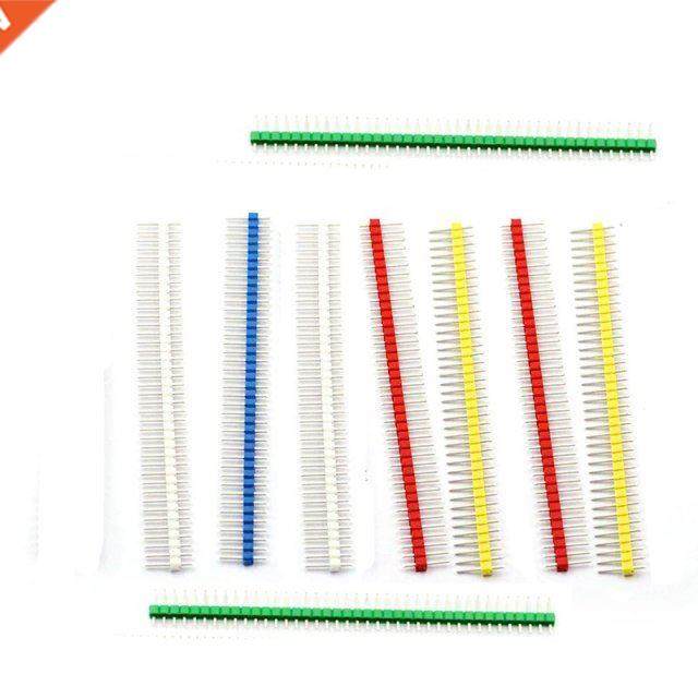 10PCS 40Pin 1x40P Male Breakable Pin Header Strip 2.54mm Lon