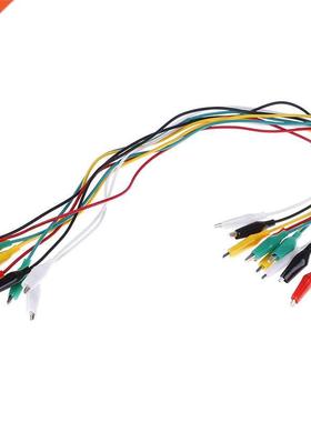 Double-ended Crocodile Clips Roach Clip Test Jumper Wire 10p