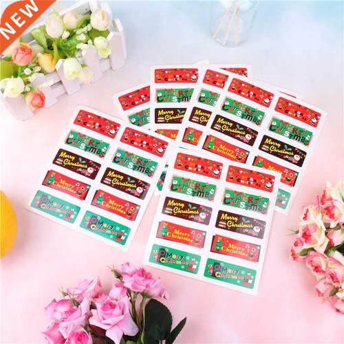 DIY Scrapbooking Merry Christmas Gift Kraft Sticker Cookie/C