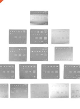 Soldering tools 16pcs IC Chip BGA Reballing Stencil Kits Set