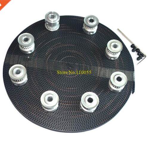 Hot Sale 8pcs 20 teeth GT2 Timing Pulley + 5M GT2 timing Bel