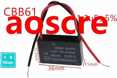 C61 1.2uF 450VAC starting capacitance AC Fan Capacitor C