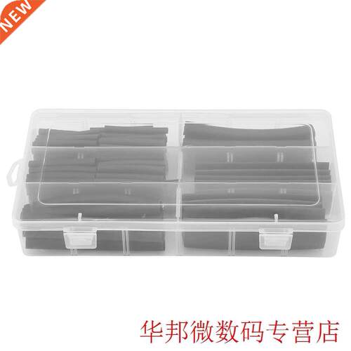 142pcs Black Heat Shrink Tubing Wrap Cable Sleeve Shrinkable