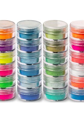 1 Set 6/24Colors Cosmetic Grade Pearlescent Mica Powder Epox