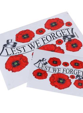 Hot Sale!!! 1pc car waterproof car sticker LEST WE FORGET al