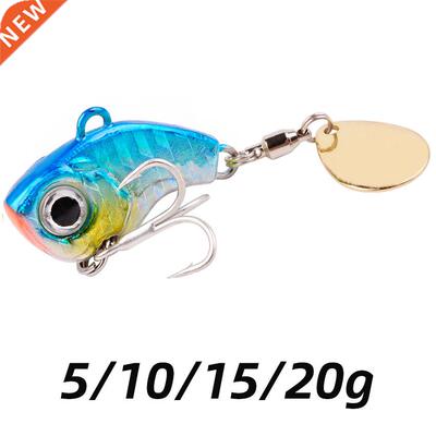 1Pcs Rotating Metal VIB Vibration Bait Spinner Spoon Fishing