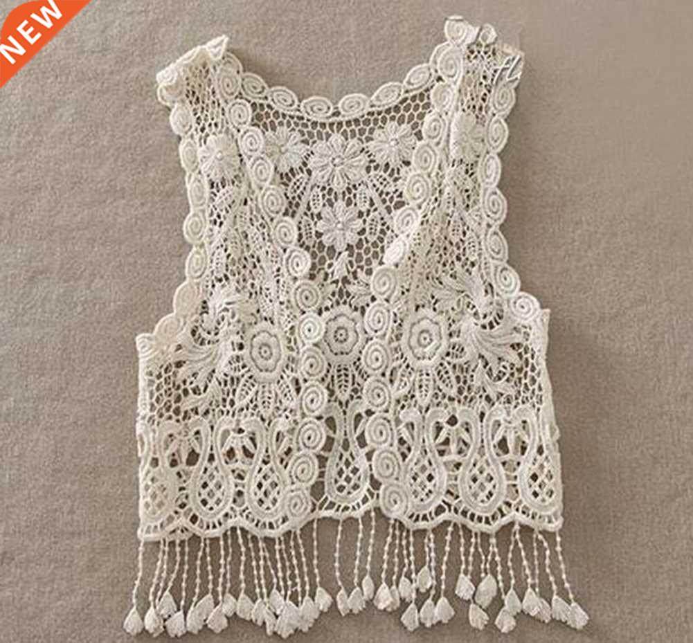 Fashion Infant Toddler Kids Baby Girls Vest Crochet Lace Flo