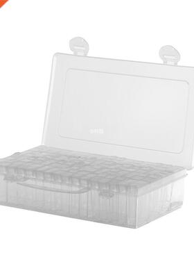 64pcs Grid Transpent Diamond Painting Box Beads Container