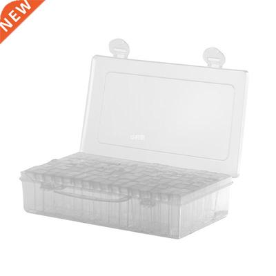 64pcs Grid Transpent Diamond Painting Box Beads Container