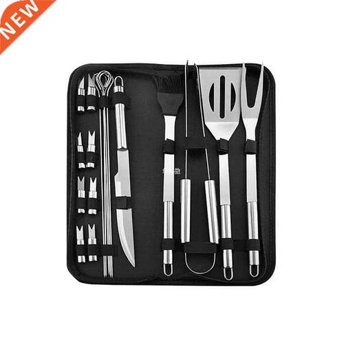 Outdoor Cooking Tools Kit BBQ Grill Tool Set With Grill Brus