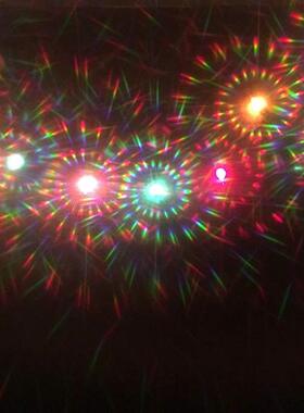 2pcs 15*15CM 3D Spirals/13500 Lines Fireworks Gratings Film