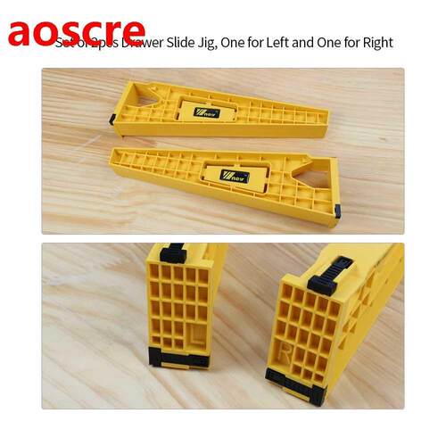 2pcs Drawer Installation Jig Set of 2pcs Woodworking Drawer