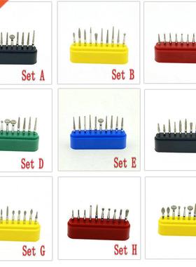 18 Type Choice 10pcs/set Dental Diamond Burs Drill for High