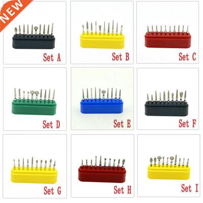 18 Type Choice 10pcs/set Dental Diamond Burs Drill for High