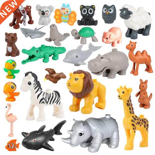 Multiple Styles Big Size Building Blocks Animals Accessories