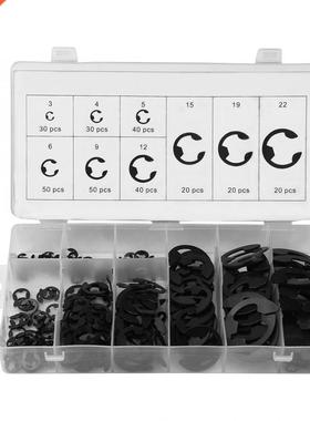 300pcs Screw Washer Metal E Type Retaining Ring Circle Tweez