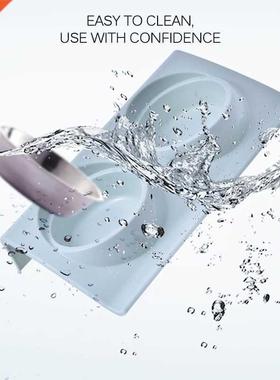 Durable Double Stainless Steel Dog Cat Bowls with Non-spill