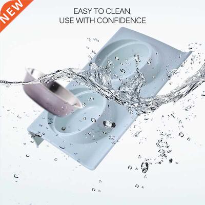 Durable Double Stainless Steel Dog Cat Bowls with Non-spill