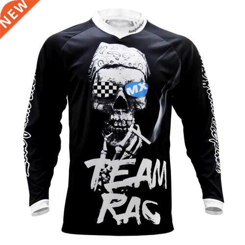 RACING TEAM Mountain Bike MTB Shirts Black Rodeo Skull Sport
