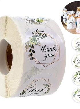 500 Boho Thank You Stickers/1inches Greenery Frames Thank Y