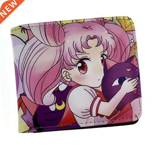 Sailor Moon Women Pu Leather Wallet Card Holder Purse With C